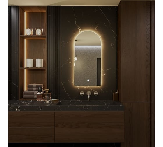 Зеркало Alias Метида 90x50 с тёплой LED-подсветкой me90503