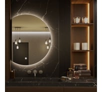 Зеркало Alias Дафна 70x50 с нейтральной LED-подсветкой, обрез слева d70502l