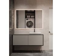 Зеркало Alias Квартал 50x70 с холодной LED-подсветкой, горизонтальное, с вилкой q507016