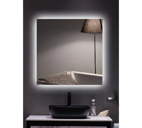 Зеркало Alias Квартал 80x80 с холодной LED-подсветкой q80801