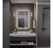 Зеркало Alias Эос 80x50 с нейтральной LED-подсветкой, вертикальное en80502