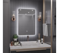 Зеркало Alias Эос 80x60 с холодной LED-подсветкой, вертикальное en80601