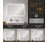 Зеркало Alias Квартал 70x90 с LED-подсветкой 3в1, горизонтальное q70904 2