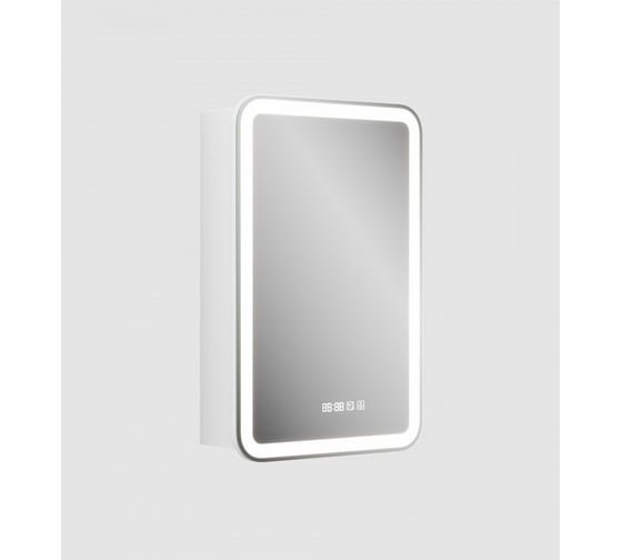 Зеркальный шкаф Teymi Solli 50x75, LED, сенсор, часы, смена цвета T60209CS ЦБ-00263646