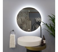 Круглое зеркало для ванной Alias Муза D40 с тройной LED-подсветкой, вилка m40404