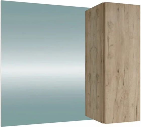 Зеркальный шкаф Teymi Helmi 85, дуб крафт/графит матовый T60303 ЦБ-00266287