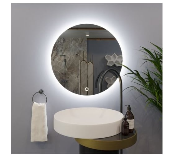 Круглое зеркало для ванной Alias Муза D120 с тройной LED-подсветкой m1201204