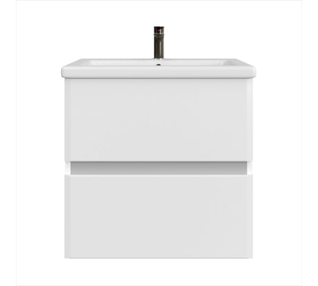 Тумба подвесная Sanstar Велья 50 без раковины для ванной комнаты белая 387.1-1.4.1
