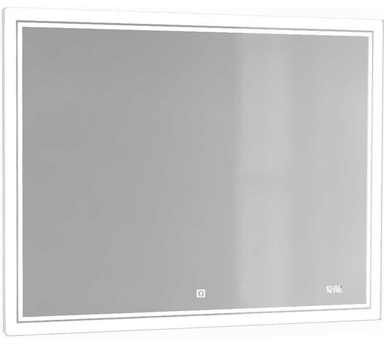 Зеркало RAVAL Glass 100 с подсветкой и часами Gla.02.92/W