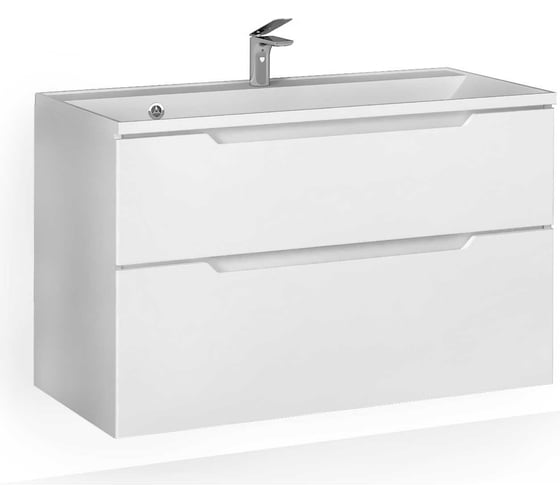 Подвесная тумба RAVAL Wector 100 белая Wct.01.100/P/W/MD 1