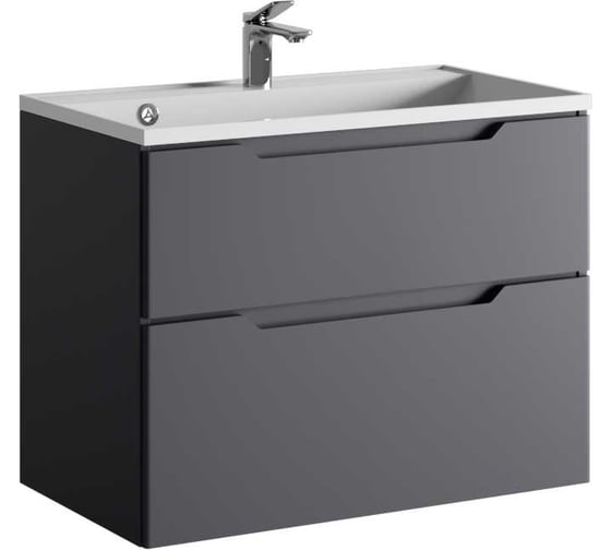 Подвесная тумба RAVAL Wector 80 антрацит Wct.01.80/P/A/MD 1