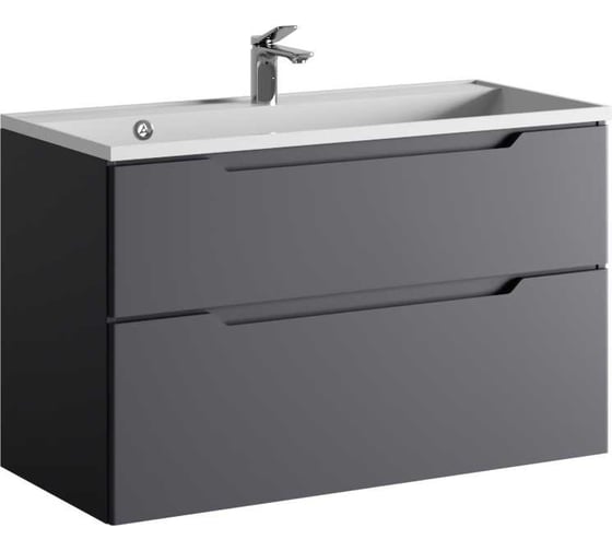 Подвесная тумба RAVAL Wector 100 антрацит Wct.01.100/P/A/MD 1