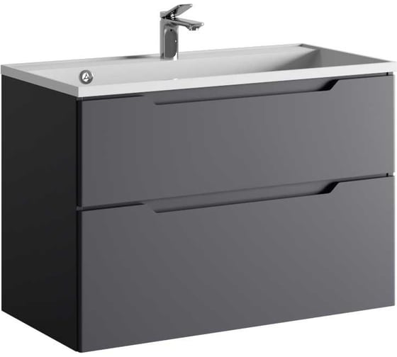 Подвесная тумба RAVAL Wector 90 антрацит Wct.01.90/P/A/MD 1