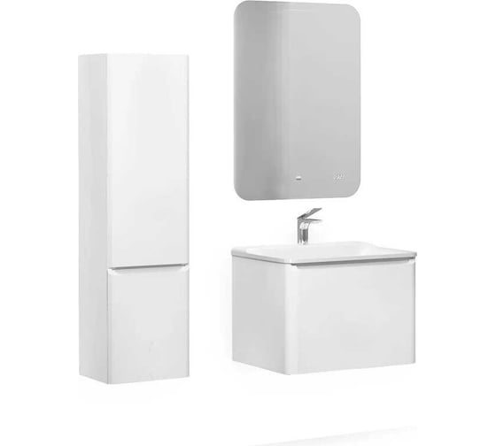 Зеркало RAVAL Ego 60 с подсветкой и часами Ego.02.60/W/RL