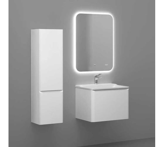 Зеркало RAVAL Ego 60 с подсветкой и часами Ego.02.60/W/RL