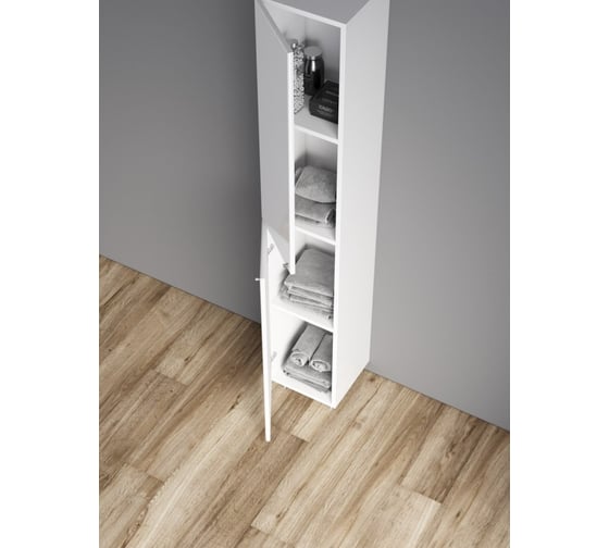 Напольный пенал Teymi Lori 180x30 универсальный (самостоятельная сборка), белый T60512 ЦБ-00266583