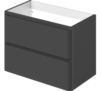 Тумба под раковину для ванной ИТАНА подвесная roberto 80 789x453x576 графит 4657784358344