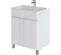 Тумба под раковину для ванной комнаты ИТАНА напольная, roberto 70 693x448x820 эмаль белый глянец 4657773607330