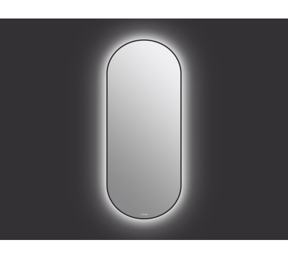 Зеркало Cersanit ECLIPSE smart 50x122 с подсветкой, овальное, в черной рамке 64200