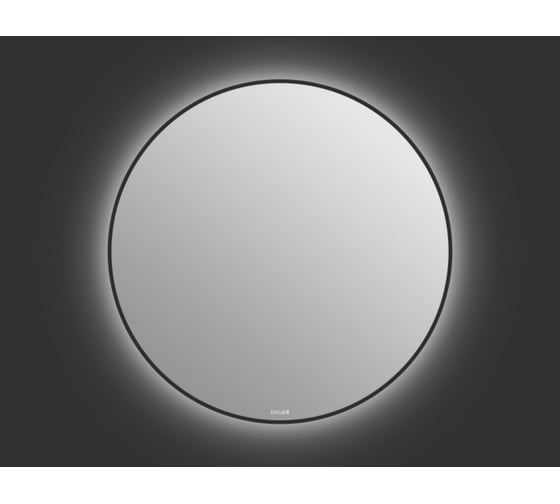 Зеркало Cersanit ECLIPSE smart 100x100 с подсветкой круглое в черной рамке 64198