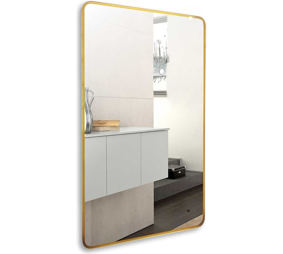 Зеркало с подсветкой Art&Max Siena S  AM-SieS-600-1000-DS-F-Gold