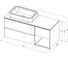 Тумба ALLEN BRAU 1.21005.CGM INFINITY 120 L, cement grey matt 274250 00274250 9