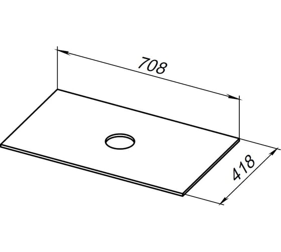 Столешница ALLEN BRAU 1.33007.GR-S LIBERTY 75, graphite structure 274467 00274467