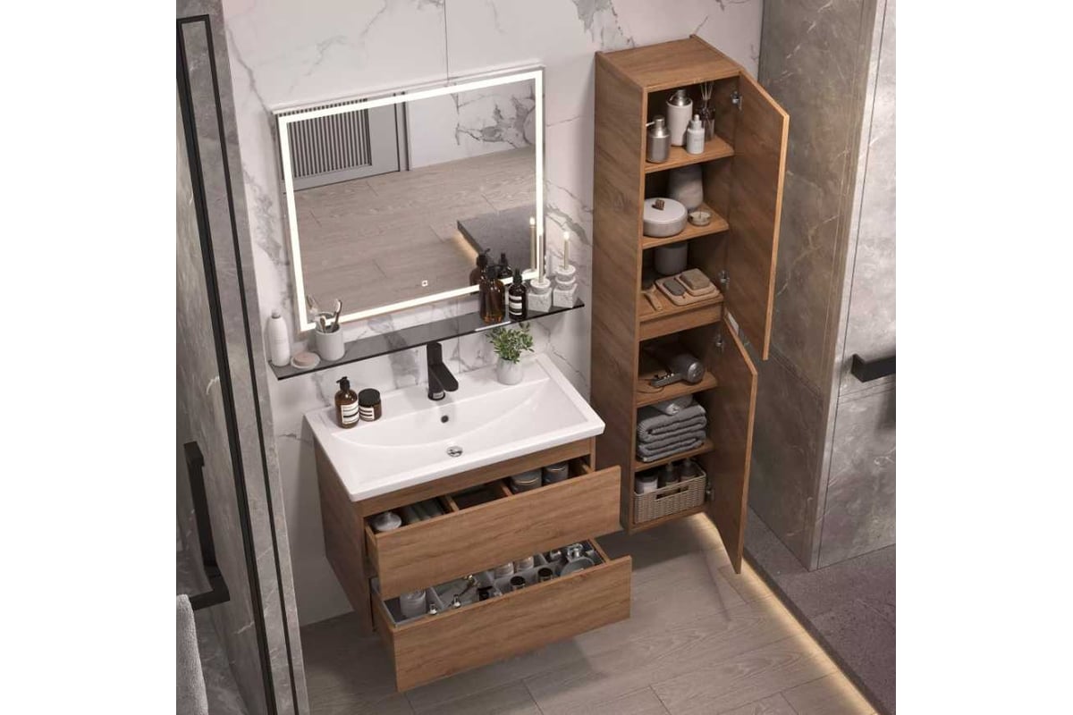 Шкафы навесные для ванной и подвесные шкафчики в ванную комнату купить в Москве цена malino-v.ru