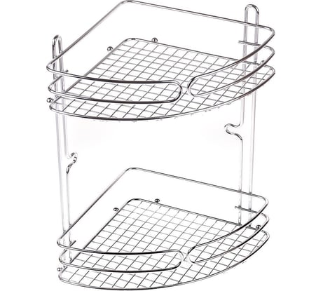 Угловая полка NOVADOM 2-х ярусная, 205x205x295 мм E-512