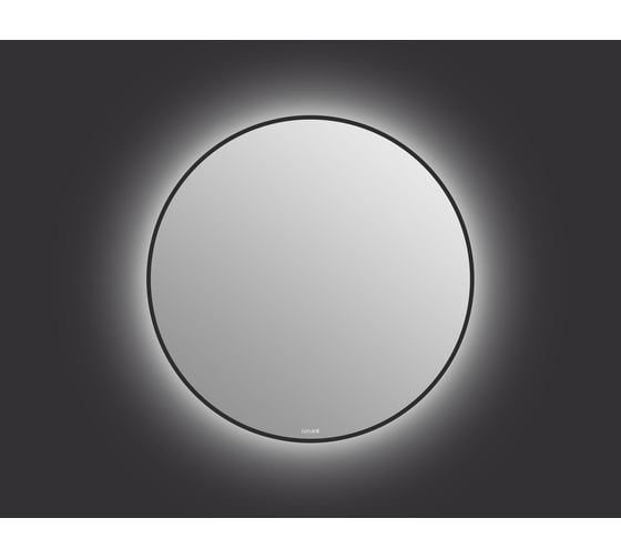 Зеркало Cersanit ECLIPSE smart 80x80 с подсветкой, круглое, в черной рамке 64196