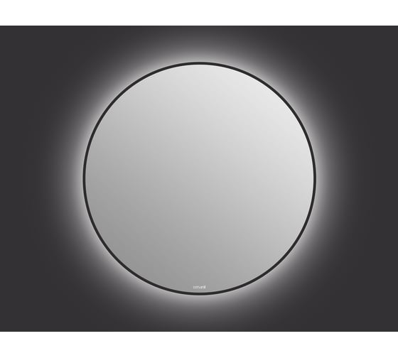 Зеркало Cersanit ECLIPSE smart 90x90 с подсветкой круглое в черной рамке 64197