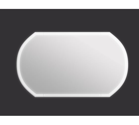 Зеркало Cersanit LED 090 design 100x60 с подсветкой, с антизапотеванием овальное 63559