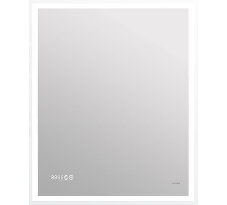 Зеркало Cersanit LED 080 design pro 70x85 с подсветкой, часы, с антизапотеванием, прямоугольное 63553