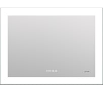 Зеркало Cersanit LED 060 design pro 80x60 с подсветкой, часы, с антизапотеванием, прямоугольное 63549