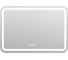 Зеркало Cersanit LED 051 design pro 80x55 с подсветкой, bluetooth, с антизапотеванием, прямоугольное 63548 1