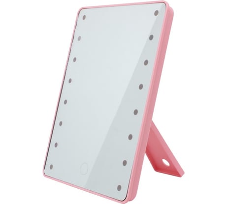 Настольное прямоугольное зеркало Forcekraft 215x165x55 мм, розовый FK-DEC2081(54728)