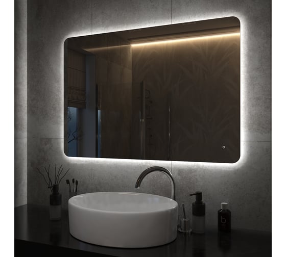 Зеркало Teymi Solli Oreol Pro 100x70, LED подсветка, сенсор T20261 ЦБ-00267401