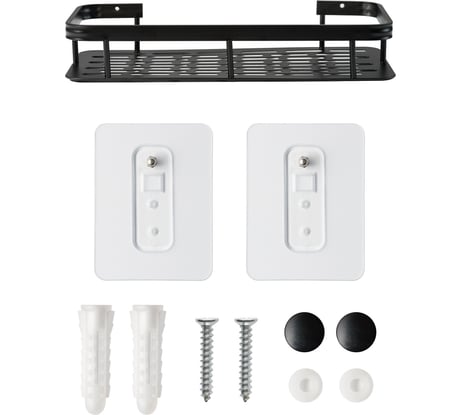 Полка для ванной комнаты BIRD HOUSE черная B0153