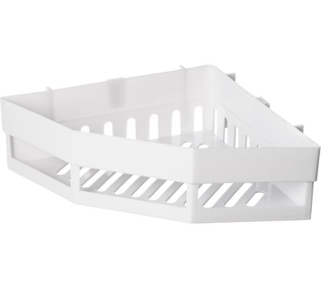 Полка для ванной угловая белый B0157