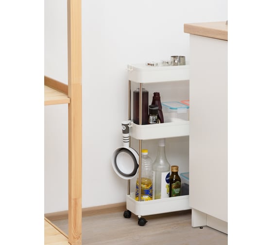 Этажерка для ванной на колесиках BIRD HOUSE B0155