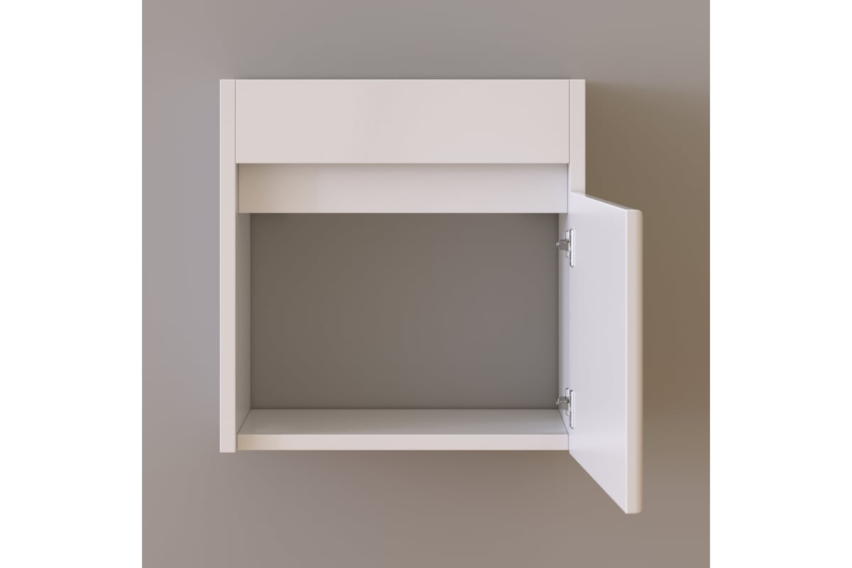 Подвесная тумба Teymi Mikra 40, белая, для раковины Сантек Миранда 40 ...