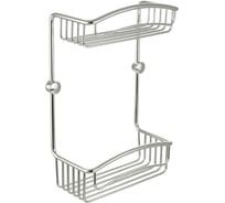 Решетка Migliore COMPLEMENTI двойная L20xP10xH30 см., хром 22039