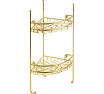 Решетка Migliore COMPLEMENTI угловая, ажурная, двойная L21xP21xH53 см., золото 22938