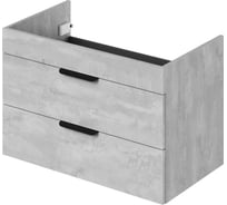Тумба под раковину IKA alta 80 подвесная 760x430x500 бетонный камень 4657784357965
