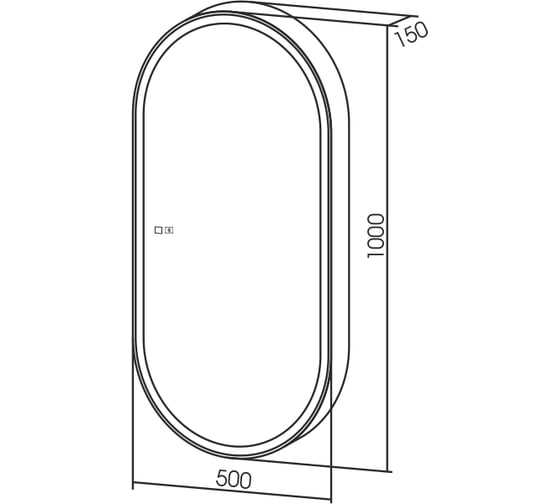 Зеркало-шкаф SILVER MIRRORS Soho-7 500х1000 мм, Bluetooth LED-00002517