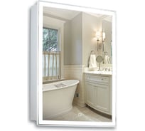Зеркало-шкаф SILVER MIRRORS Киото Flip 50 левый-правый подвес дверцы LED-00002473