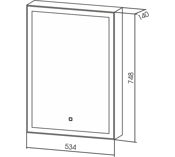 Зеркало-шкаф SILVER MIRRORS Киото Flip 50 левый-правый подвес дверцы LED-00002473