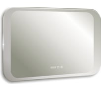 Зеркало SILVER MIRRORS Indigo neo-3 800x550 мм, сенсорный выключатель, подогрев, часы LED-00002406