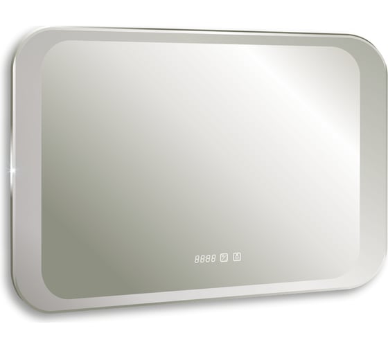 Зеркало SILVER MIRRORS Indigo neo-3 800x550 мм, сенсорный выключатель, подогрев, часы LED-00002406