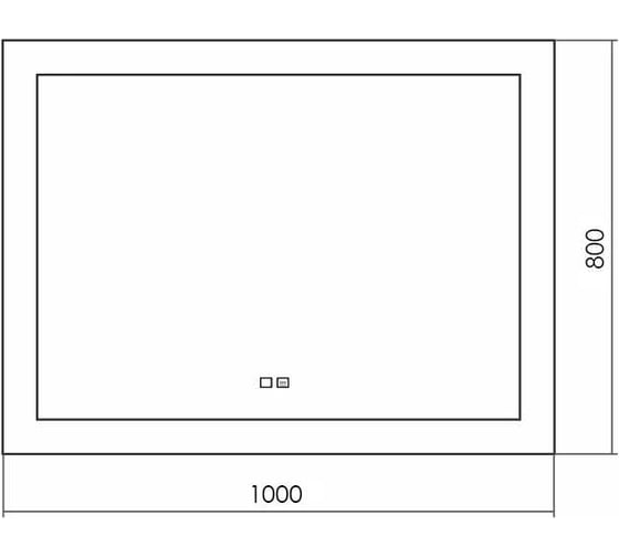 Зеркало SILVER MIRRORS Norma neo 1000x800 мм, сенсорный выключатель, двойной подогрев LED-00002494